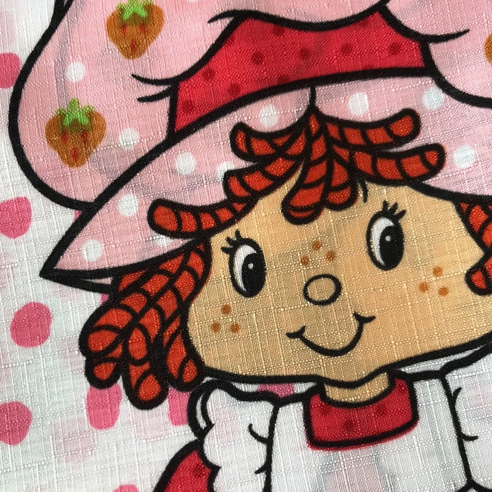 Strawberry Shortcake Shower Curtain Set - Pink Polka Dot